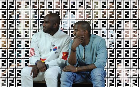 kanye fendi intern|The story of the internship of Kanye West and Virgil Abloh at Fendi.